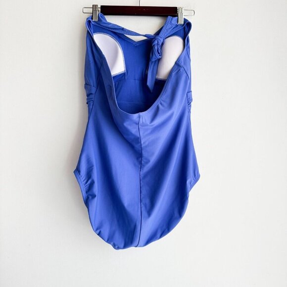 Speedo Blue Halter neck Swimsuit 18 - Picture 4 of 7